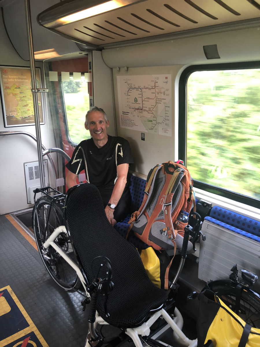 Zugfahrt mit dem VeloGym